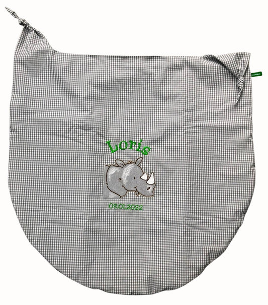 Schlummerdecke mit Zipfeln und Applikation