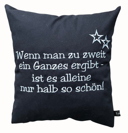 Fritzchenkissen mit gesticktem Spruch