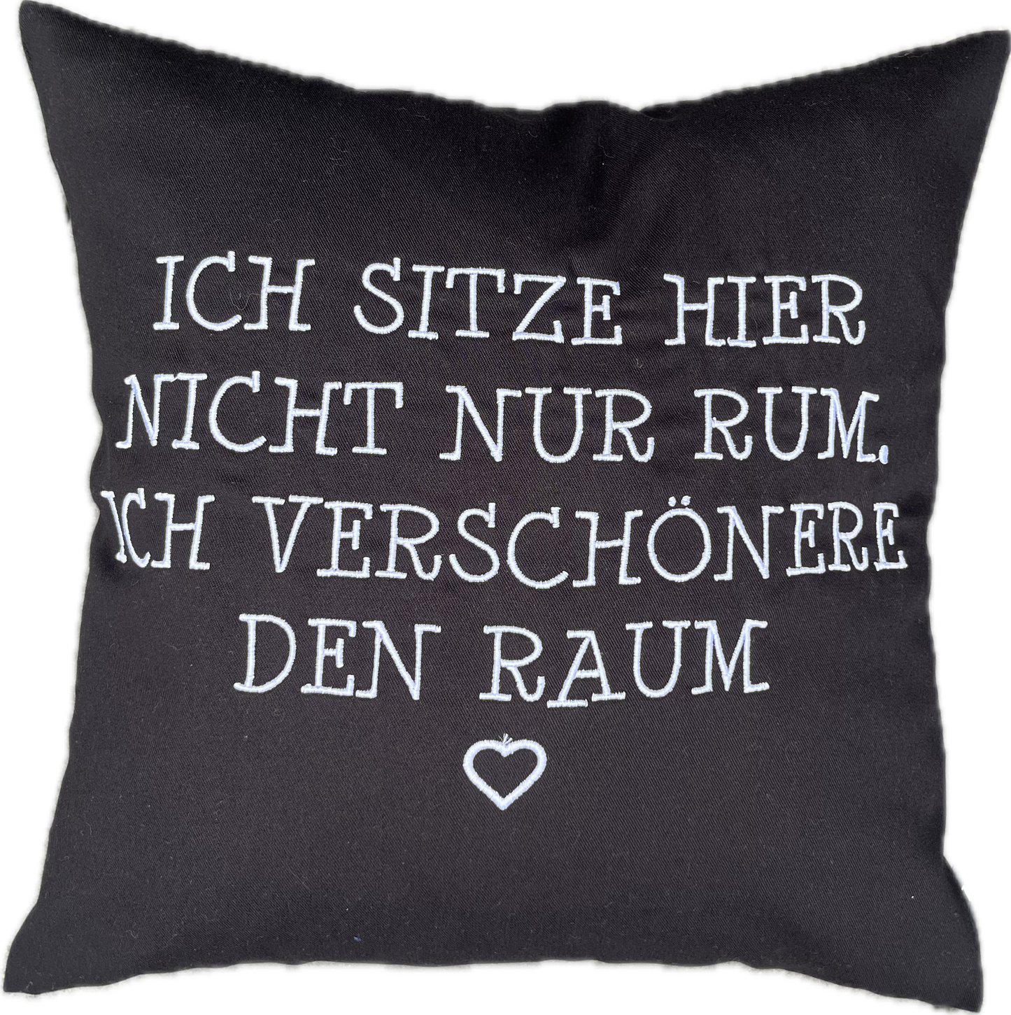 Fritzchenkissen mit gesticktem Spruch