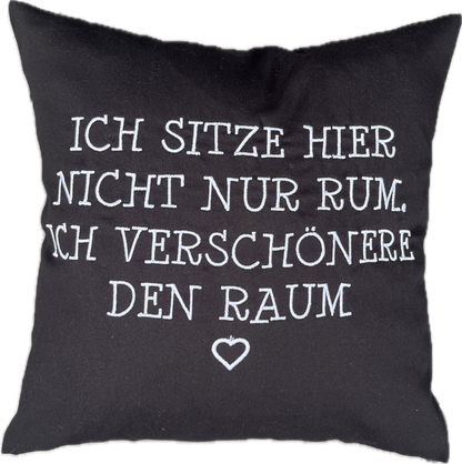 Fritzchenkissen mit gesticktem Spruch