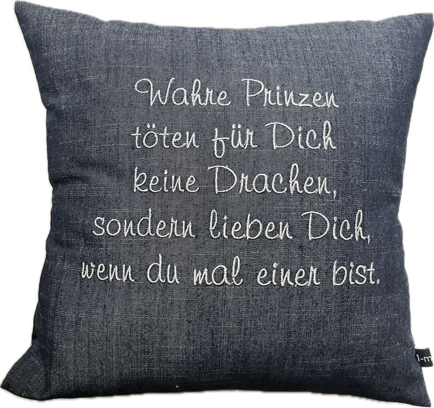 Fritzchenkissen mit gesticktem Spruch